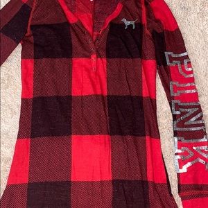 PINK Checker Print Onesie